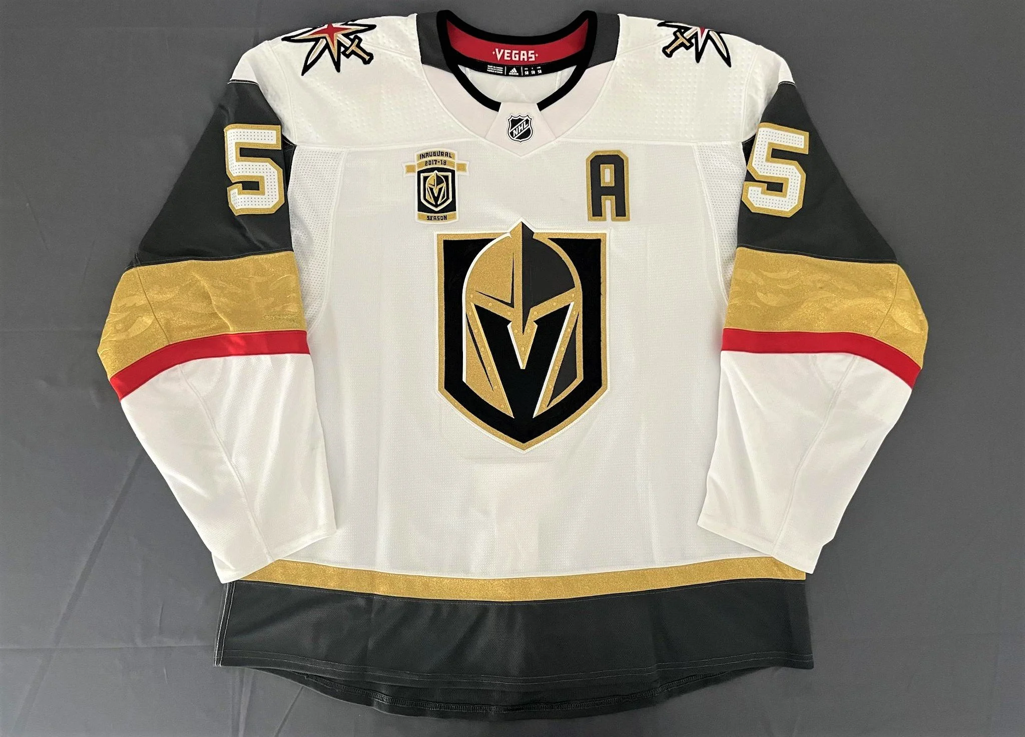 Deryk Engelland 2017 2018 Vegas Golden Knights White Set 2 Game